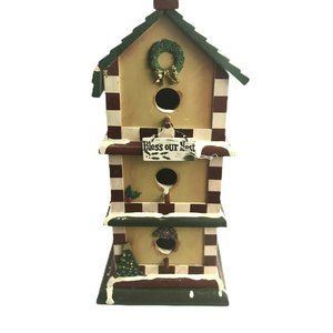 World Bazaars inc Bird House Bless Our Nest Christmas